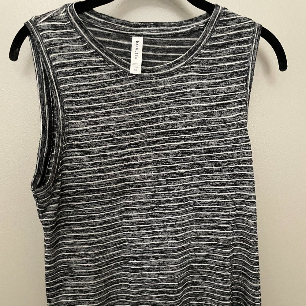 Athleta Breezy Tank - Size SP - Black and White